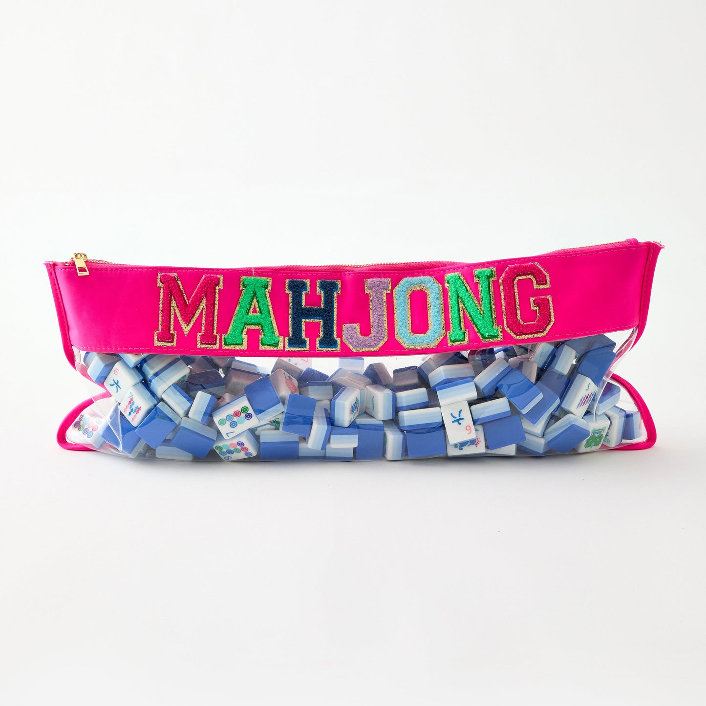 Oh My Mahjong / Pink Zippered Bag