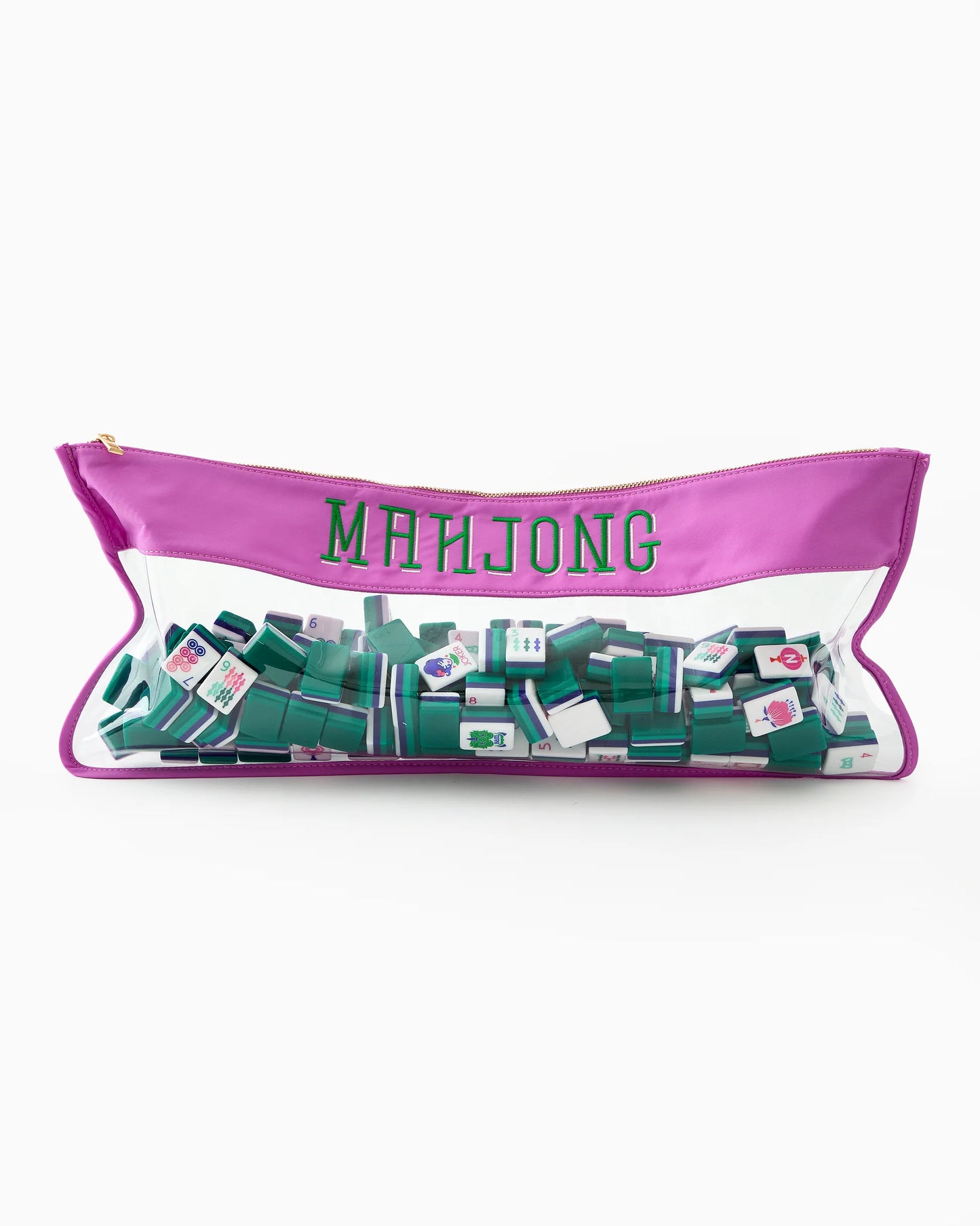 Oh My Mahjong / Purple Stitched Mahjong Bag