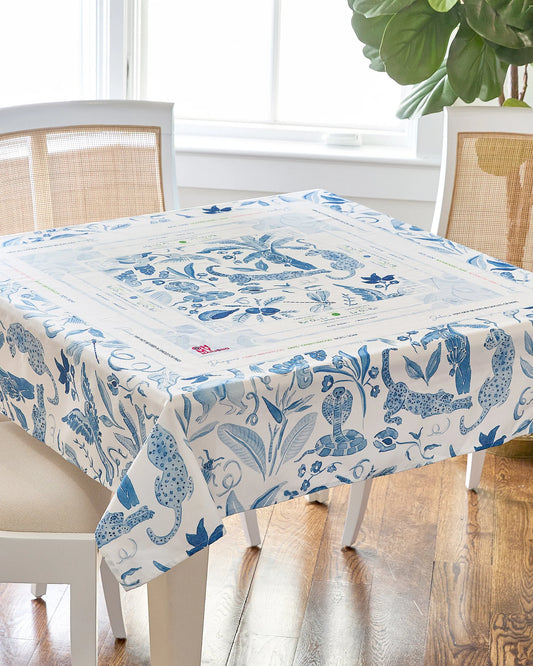 Oh My Mahjong / Amazon Blue Tablecloth