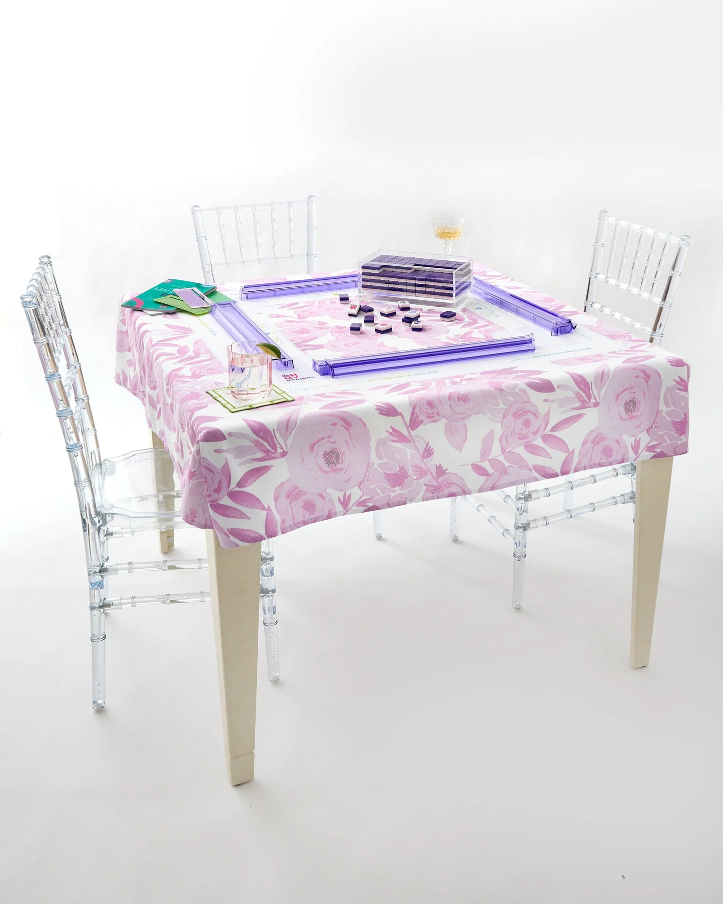 Oh My Mahjong / Lavender Lux Tablecloth
