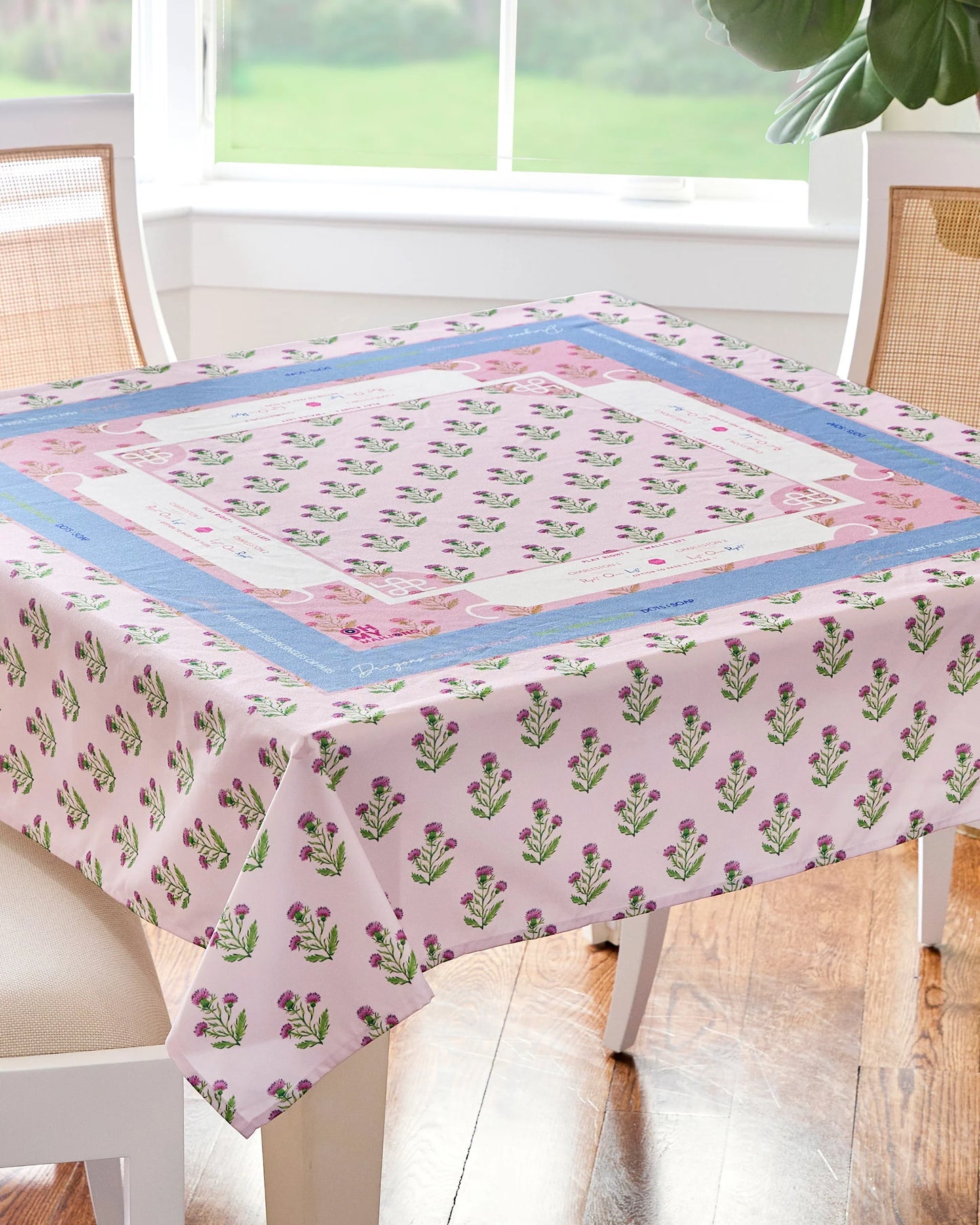 Oh My Mahjong / Purple Thistle Tablecloth